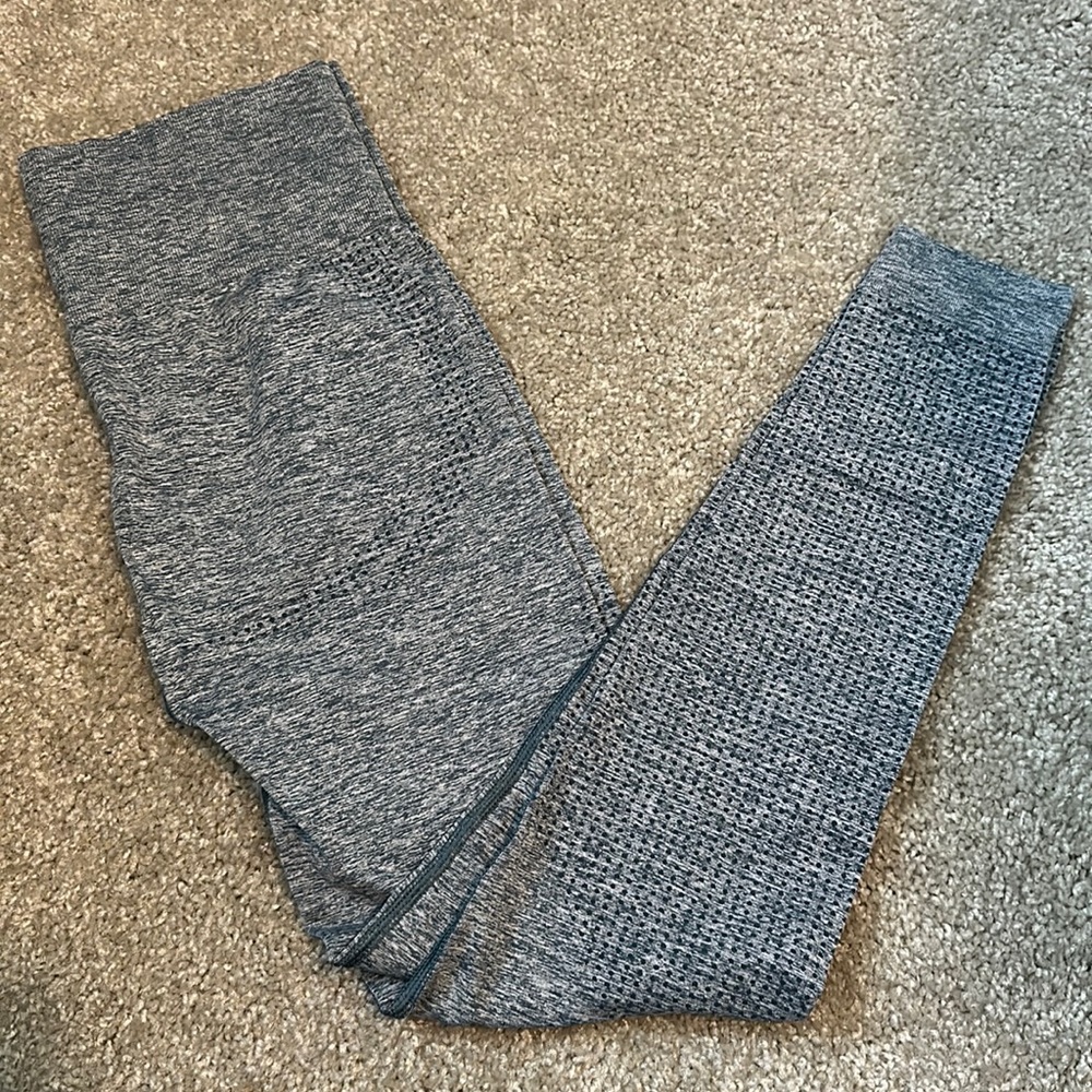 GYMSHARK blue marl leggings